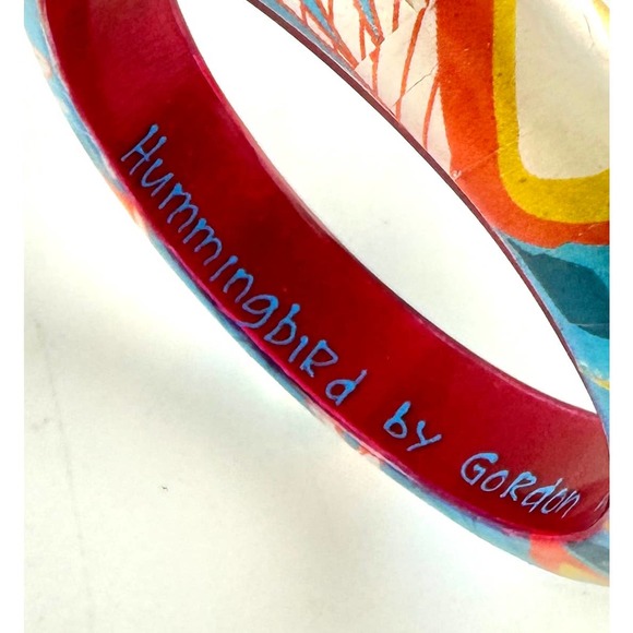 Vintage Native Haida "Hummingbird" Bracelet Signed By Artist Gordon White - Picture 6 of 12